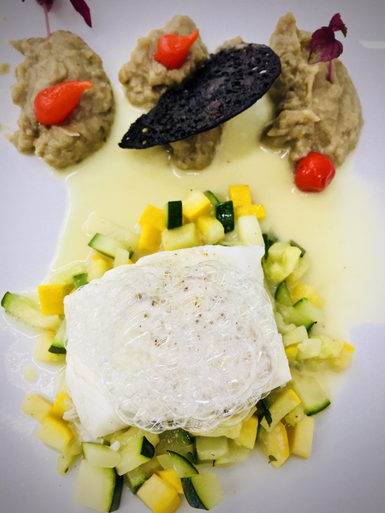 Smart gastronomy lab_Atelier Culinaire_Culinary Class_Fumet de poisson_Courgette_Caviar_Aubergines_Tuile_Pain_Cabillaud_Sauces_Fonds_Fumets_Cuisine Saine
